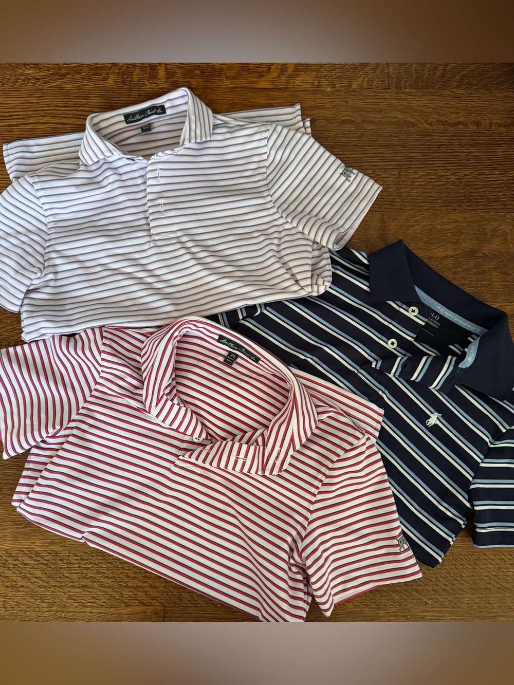 Boys Golf Polo Shirt Lot 3 Southern Point Co Polo Ralph Lauren Size 7 XS